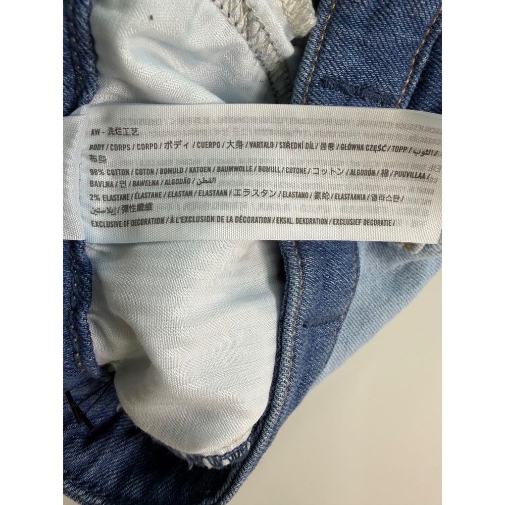 Hollister Ultra High-Rise Vintage Straight Patchwork Colorblock Jeans 3R W26 L27 - Picture 4 of 8
